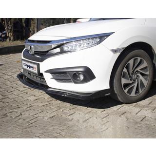 Lip delantero V1 (negro) Honda Civic Sedan X 2016-2021 foto 2