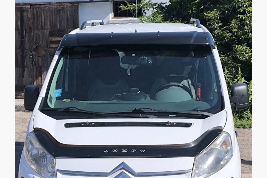 Citroen Jumpy 2007–2017 Visera parabrisas (negro brillo, 5mm) Foto 1