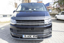 Volkswagen T6 2015-2024 Labio delantero efecto carbono 2015-2018 (ABS) foto 14