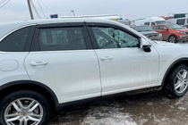 Porsche Cayenne 2010-2017 Deflectores de ventana con tira cromada (4 uds, HIC) foto 7