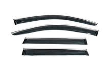 Porsche Cayenne 2010-2017 Deflectores de ventana con tira cromada (4 uds, HIC) foto 4
