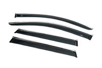 Porsche Cayenne 2010-2017 Deflectores de ventana con tira cromada (4 uds, HIC) foto 5