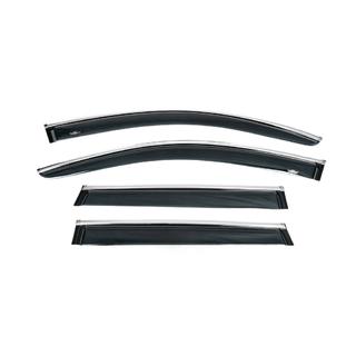 Deflectores de ventana con tira cromada (4 uds, HIC) Porsche Cayenne 2010-2017 foto 4