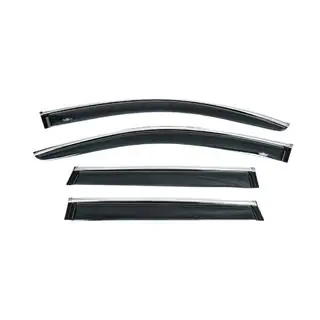 Deflectores de ventana con tira cromada (4 uds, HIC) Porsche Cayenne 2010-2017 foto 4