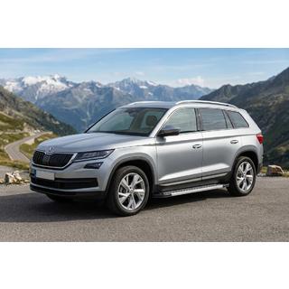 Estribos Laterales New Vision Grey (2 uds., Aluminio) Skoda Kodiaq 2016-2023 foto 1