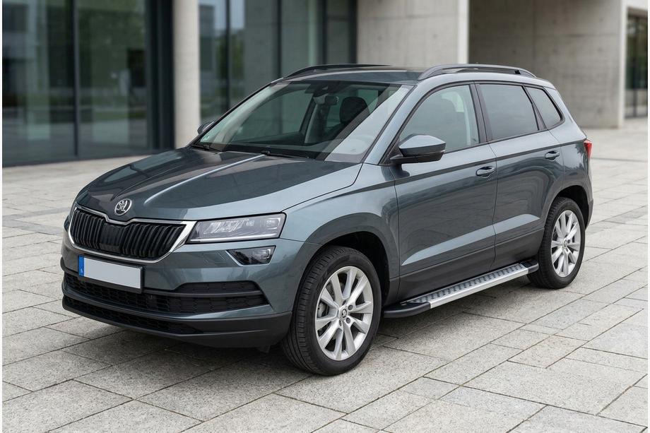 Skoda Karoq 2018- Estribos Laterales New Vision Grey (2 uds., Aluminio) Image
