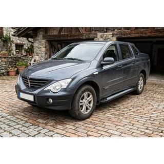 Estribos Laterales New Vision Black (2 uds., Aluminio) SsangYong Action 2005-2018 foto 1