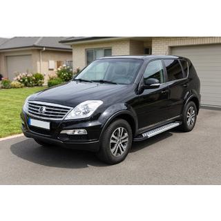 Estribos Laterales Vision New Grey (2 uds., Aluminio) SsangYong Rexton I 2001-2017 foto 1