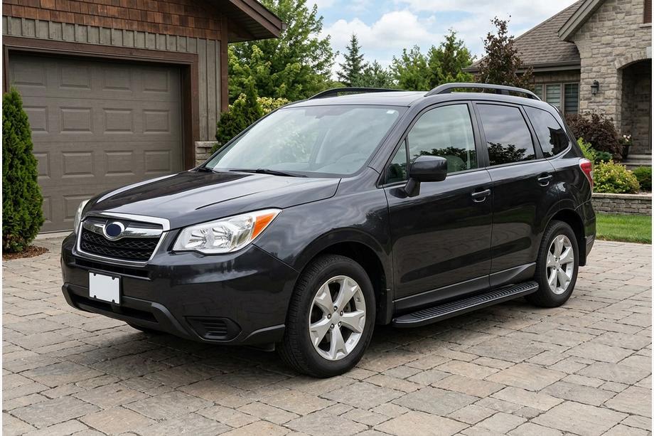 Subaru Forester 2013-2018 Estribos Laterales Tayga Black (2 uds., Aluminio) Image