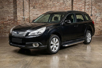 Subaru Outback 2009-2014 Estribos Laterales BlackLine (2 uds., Aluminio) foto 1