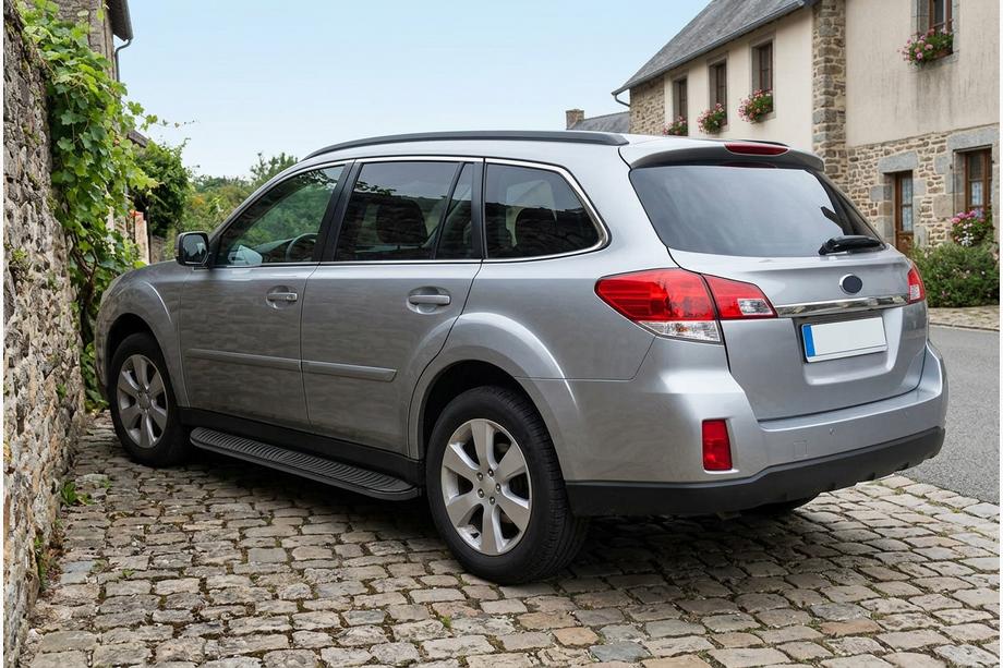 Subaru Outback 2009-2014 Estribos Laterales Tayga Black (2 uds., Aluminio) Image