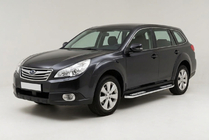 Subaru Outback 2009-2014 Estribos Laterales Tayga V2 (2 uds., Aluminio) foto 1