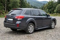 Subaru Outback 2009-2014 Estribos Laterales New Vision Black (2 uds., Aluminio) foto 1
