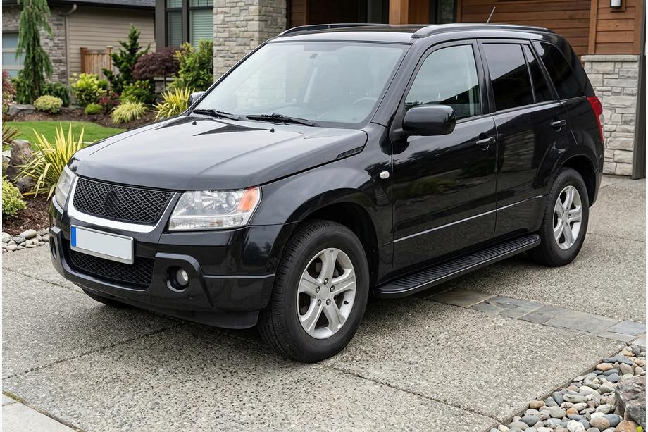 Suzuki Grand Vitara 2005-2017 Estribos Laterales Tayga Black (2 uds., Aluminio) Image