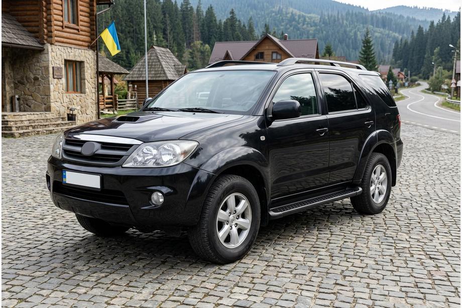 Toyota Fortuner 2006-2015 Estribos Laterales Allmond Black (2 uds., aluminio) Image