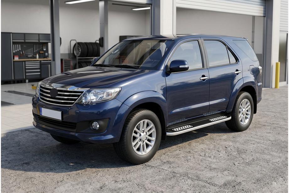 Toyota Fortuner 2006-2015 Estribos Laterales Tayga V2 (2 uds., aluminio) Image