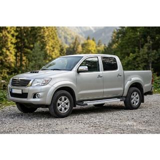Estribos Laterales New Vision Grey (2 uds., Aluminio) Toyota Hilux 2006-2015 foto 1