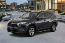 Toyota Rav 4 2019–2025 Estribos Laterales RedLine Black (2 uds., Aluminio) foto 1