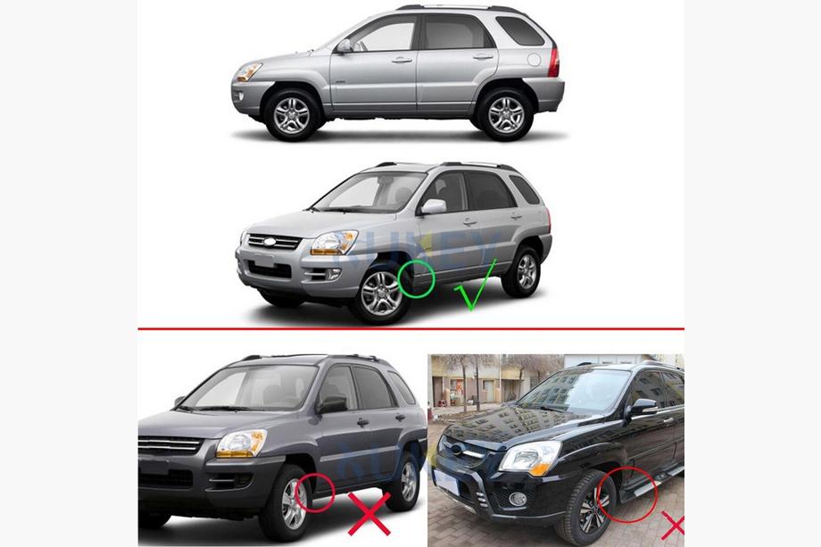 Kia Sportage 2004-2010 Guardabarros Premium (4 uds) Foto 3