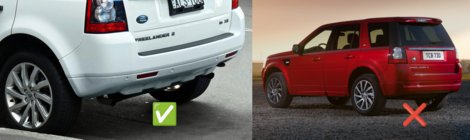 Land Rover Freelander II 2006–2014 Guardabarros Premium (4 uds) foto 3