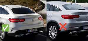 Mercedes GLE coupe C292 2015-2019 Guardabarros Premium con faldones laterales (4 uds) foto 3