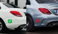 Mercedes C-class W205 2014-2021 Guardabarros Premium (4 uds) foto 3