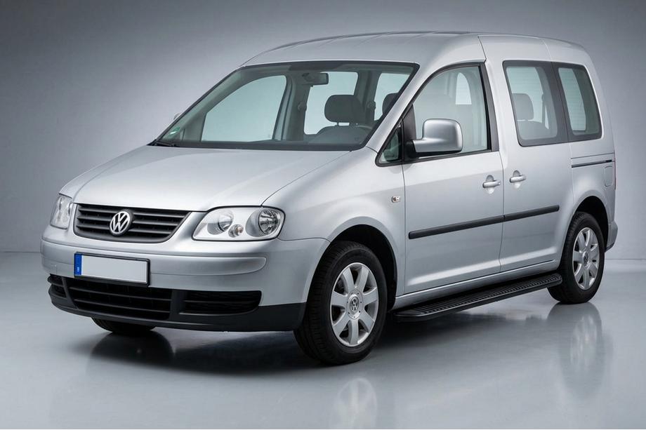 Volkswagen Caddy 2004-2010 Estribos Laterales Tayga Black (2 uds., Aluminio) Image