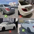 Mercedes C-class W204 2007-2015 Guardabarros originales Premium 2007-2011 (4 uds) foto 2