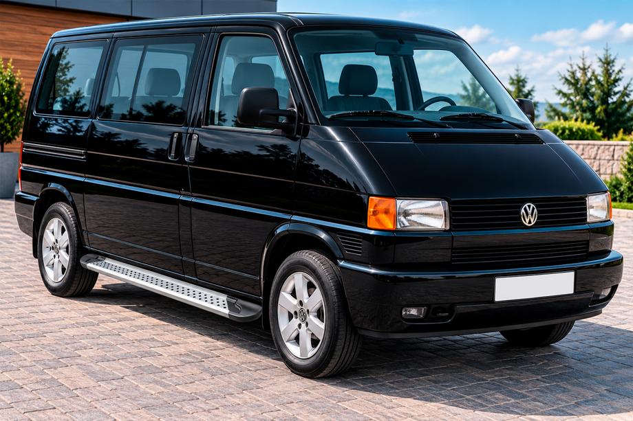 Volkswagen T4 Caravelle/Multivan 1990–2003 Estribos Laterales New Vision Grey (2 uds., Aluminio) Image