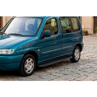Estribos Laterales Tayga Black (2 uds., Aluminio) Peugeot Partner 1996-2008 foto 1