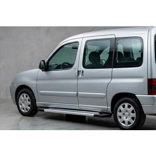Estribos Laterales New Vision Grey (2 uds., Aluminio) Peugeot Partner 1996-2008 foto 1