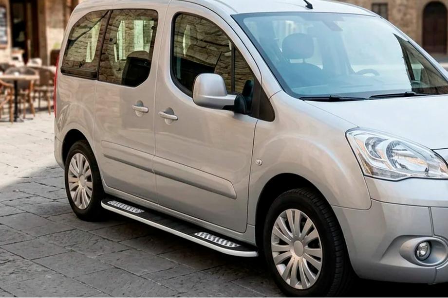 Peugeot Partner Tepee 2008-2018 Estribos Laterales Tayga V2 (2 uds., Aluminio) Image