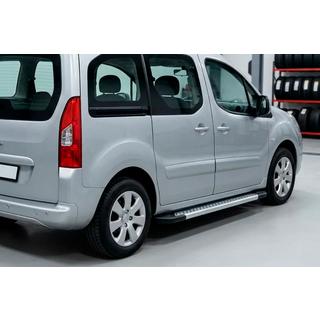 Estribos Laterales New Vision Grey (2 uds., Aluminio) Peugeot Partner Tepee 2008-2018 foto 1