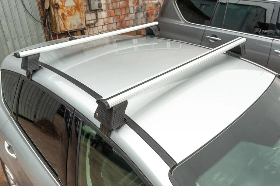 BMW 5 Series E60/E61 2003-2010 Barras de techo para techo liso (2 uds, Asaf V4) Foto 2