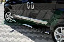 Fiat Fiorino/Qubo 2008-2024 Molduras de puerta acero inoxidable (4 uds) foto 8