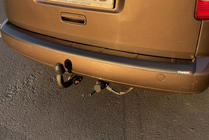 Volkswagen Caddy 2010-2015 Protector de Parachoques Trasero (ABS) foto 4