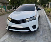 Toyota Corolla 2013-2019 Lip delantero parachoques (negro) foto 3