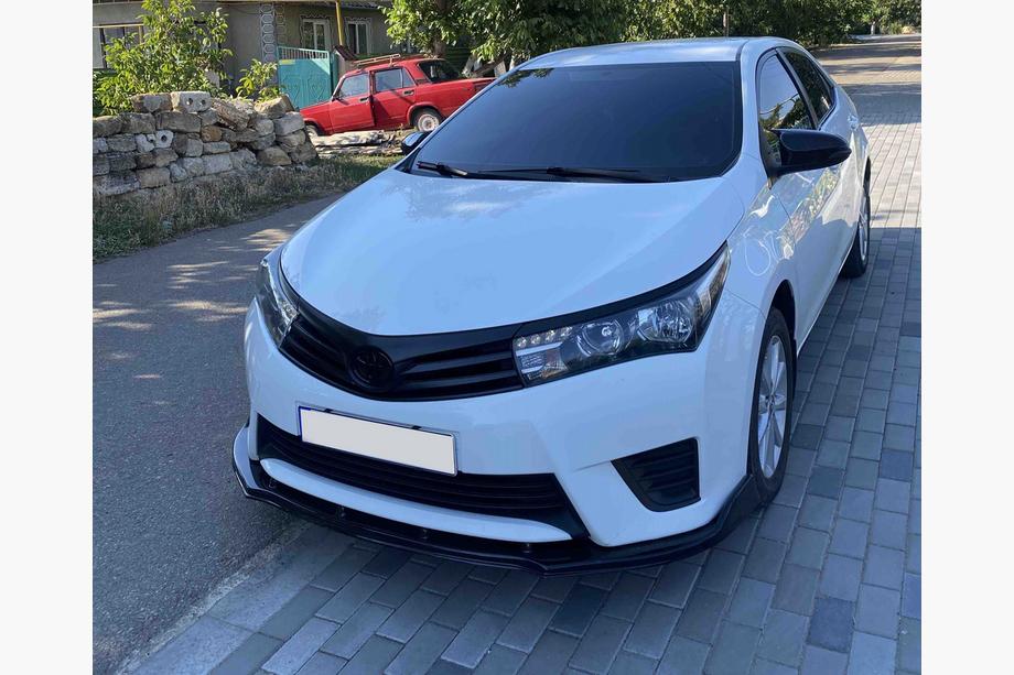 Toyota Corolla 2013-2019 Lip delantero parachoques (negro) Image