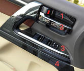 Toyota Land Cruiser 200 2007-2021 Juego de inserciones (aluminio oscuro cepillado) foto 2