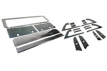 Toyota Land Cruiser 200 2007-2021 Juego de inserciones (aluminio oscuro cepillado) foto 4