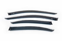 Mercedes E-class W213 2016-2023 Deflectores de Ventana con Moldura Cromada SD (4 uds, HIC) foto 2