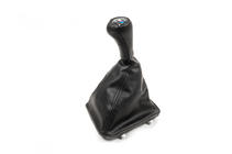 BMW 5 Series E34 1988-1995 Funda de palanca de cambios + Pomo OEM 5 velocidades (piel sintética) foto 1