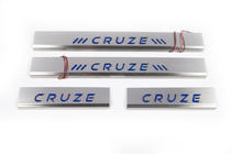 Chevrolet Cruze 2009–2015 Cubiertas de estribos (4 uds, azul) foto 2