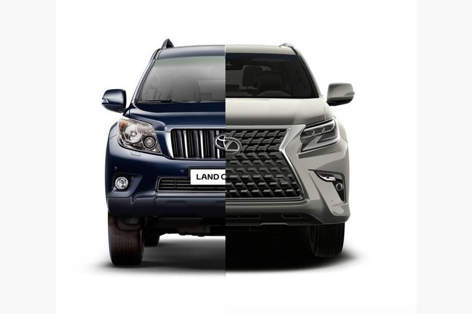 Toyota Land Cruiser Prado 150 2009-2023 Kit de restyling a Lexus GX460 2020 Foto 15