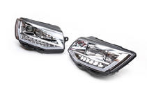 Volkswagen T6 2015-2024 Faros delanteros con luces diurnas LED 2015-2019 (Plata, 2 uds) foto 4