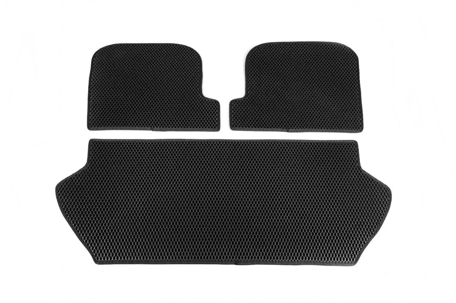 Volvo XC90 2002-2014 Alfombrilla de maletero 3 piezas (EVA, negro) Foto 7