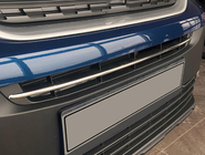 Peugeot Partner/Rifter 2019- Tira cromada para parachoques (acero inoxidable) foto 1