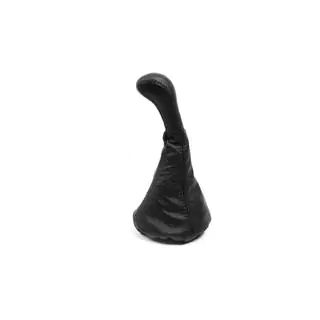 Funda universal de palanca de cambios con pomo (negro, cuero) foto 2