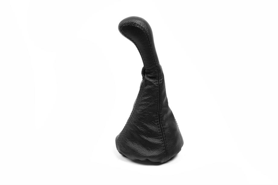 Funda universal de palanca de cambios con pomo (negro, cuero) Foto 2