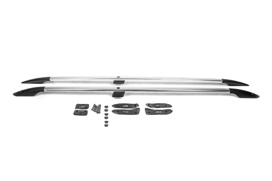 Toyota Land Cruiser 200 2007-2021 Barras de techo diseño turco (Cromo, 2 uds) Pies de plastico Foto 2